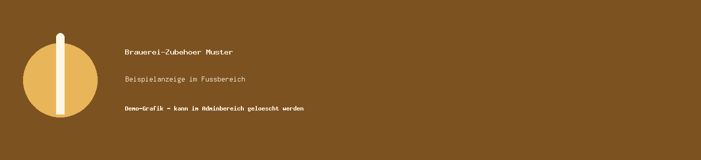 Testanzeige Brauzubehör